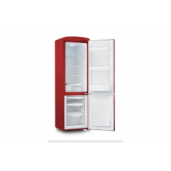 Retro Double Door Refrigerator Combined Severin Red RKG 8920