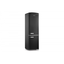 Retro Double Door Refrigerator Combined Severin Black RKG 8922