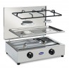 LPG / METHANE GAS STOVE 2 BURNERS VALVED WITH REMOVABLE TOP MOD. 200ACCGP