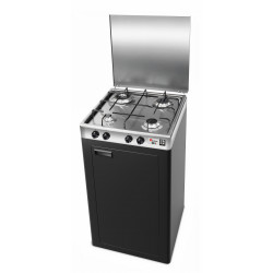 CFParker Fornello Cucina a Gas Gpl / Metano 4 fuochi acciaio inox 3,5 Kw con Mobile grigio grafite 541ACCGP/C