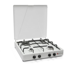 Gas Cooker Lpg / Methane 4 burners with Double Crown Safety Valve with Cabinet 541GP / C + Connection Kit