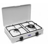 Gas cooker 2 burners DOUBLE CROWN Methane / Lpg Valve NEW 2002GP/C