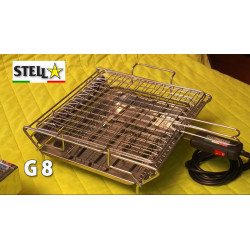 Bistecchiera griglia elettrica in acciaio inox 2000 Watt Made in Italy La Stella - G8