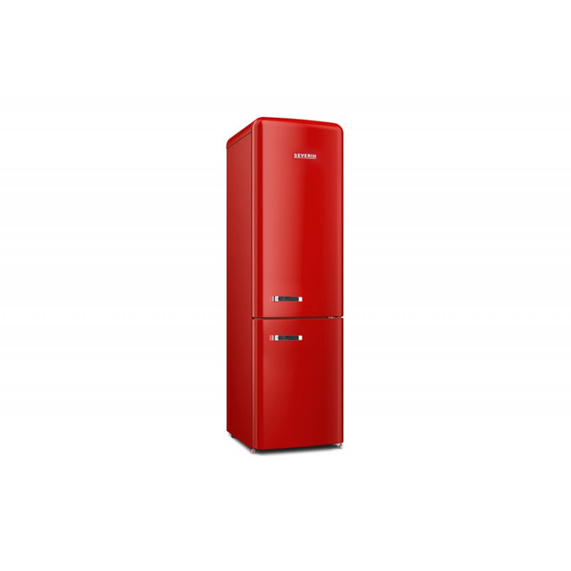 Retro Refrigerator TOTAL NO FROST double door Combined Severin Red RKG 8927