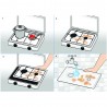 LPG / METHANE GAS STOVE 2 BURNERS WITH REMOVABLE TOP MOD. 200ACCGP