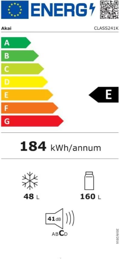 Akai Frigorifero Doppia Porta Retro' Vintage Rosa CLASS241KPK