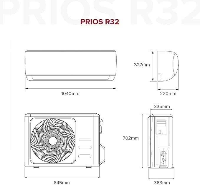 Ariston Prios R32 - Condizionatore 9000 Btu Monosplit Wi-Fi