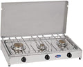 CFParker 3-Burner LPG/Methane Gas Stove with Stainless Steel Top, Model 5523G
