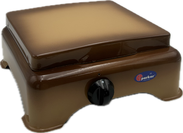 CFParker 1-Burner LPG/Methane Gas Stove with Safety Valve, Brown Shade, mod. 5321SFGPS 