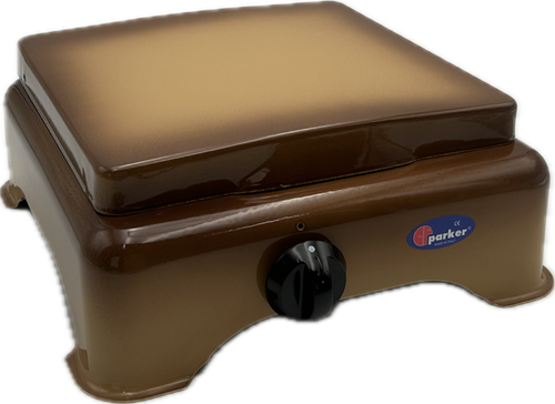 CFParker Fornello 1 Fuoco a Gas Gpl / Metano con Valvola di Sicurezza Sfumato Marrone mod. 5321SFGPS