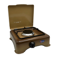 CFParker 1-Burner LPG/Methane Gas Stove with Safety Valve, Brown Shade, mod. 5321SFGPS 