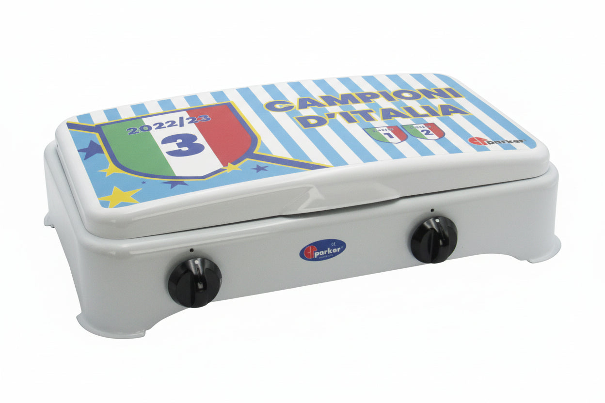 CFParker Fornello a Gas 2 Fuochi Gpl / Metano mod. 5326GPNA2