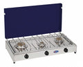 CFParker 3-Burner LPG/Methane Gas Stove with Stainless Steel Top, Model 5523GB 