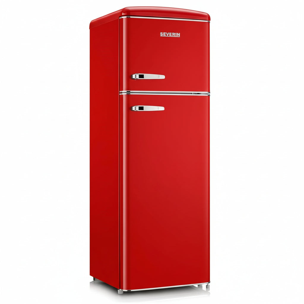 Severin Frigorifero Doppia Porta Retro' Vintage Rosso Rkg 8983