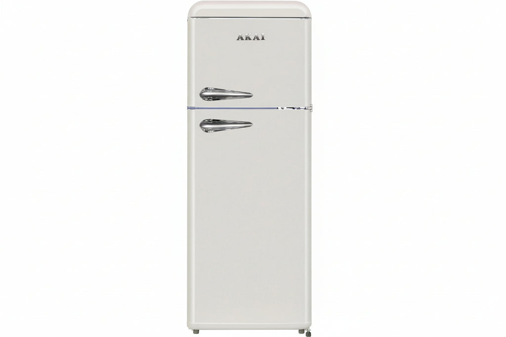 Akai Frigorifero Doppia Porta Retro' Vintage Crema CLASS241KCR