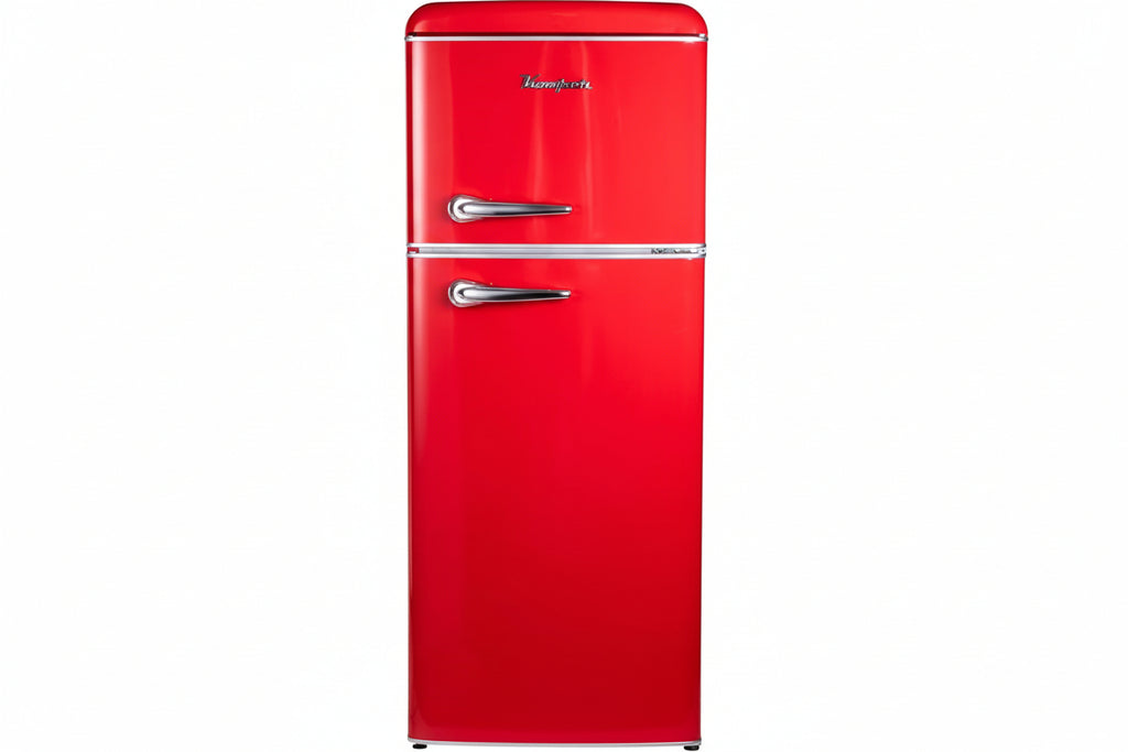 Kooper Frigorifero Doppia Porta Retro' Vintage Rosso