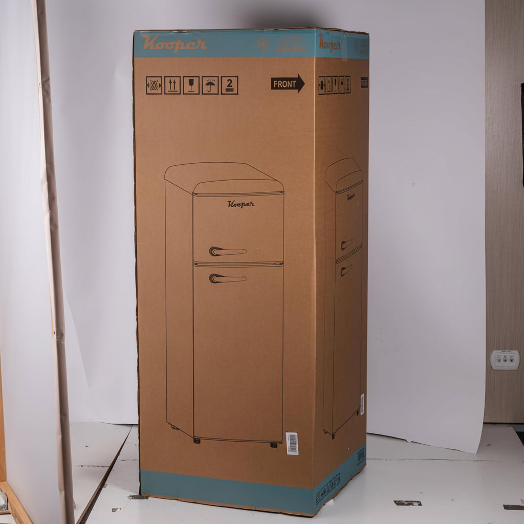 Kooper Frigorifero Doppia Porta Retro' Vintage Acquamarina