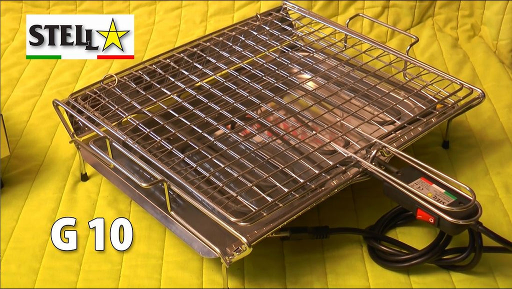La Stella 2700 Watt Stainless Steel Electric Grill Pan Made in Italy - G10