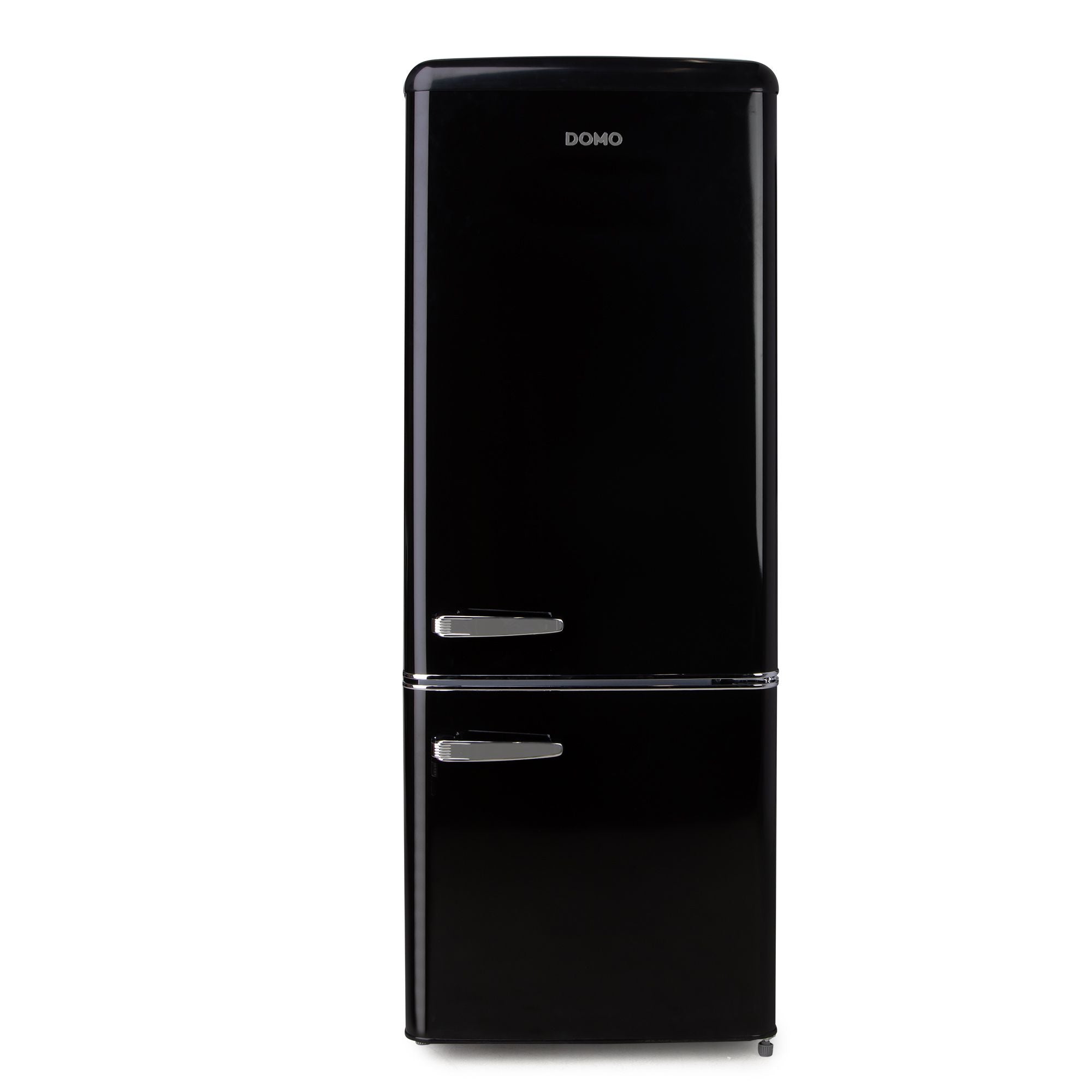 DOMO Frigorifero Combinato Retro Vintage Nero DO91706R