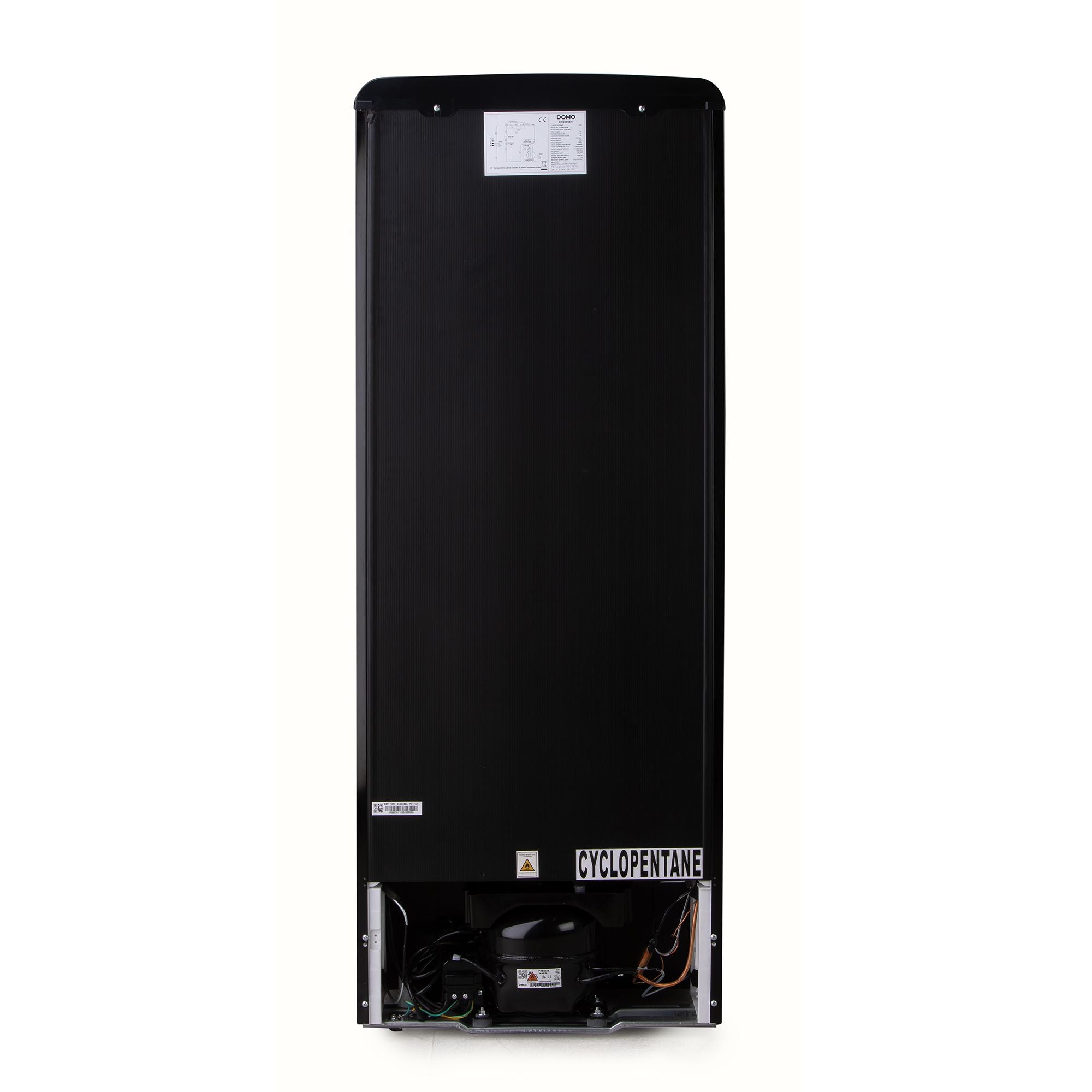 DOMO Frigorifero Combinato Retro Vintage Nero DO91706R