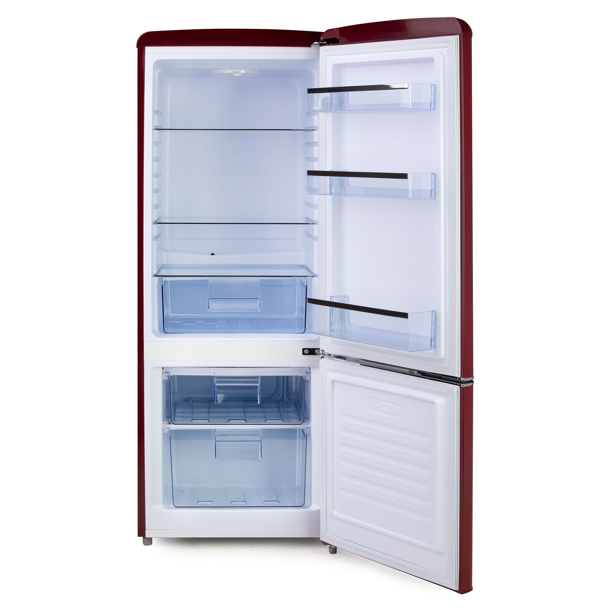 DOMO Frigorifero Combinato Retro Vintage Vinaccia DO91707R