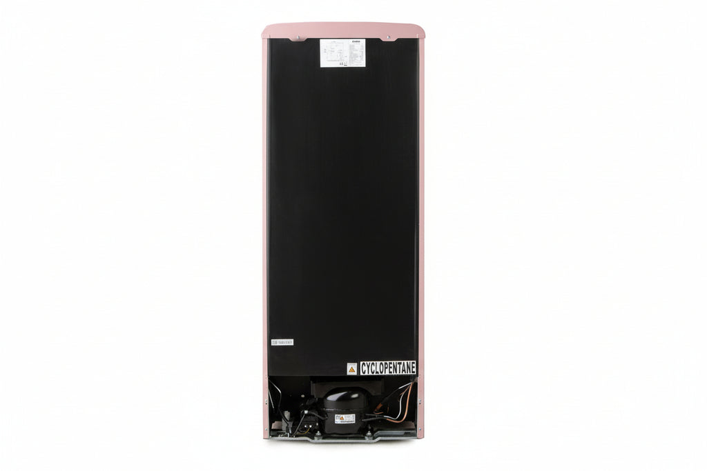 DOMO Frigorifero Mono Porta Retro' Vintage DO91708R Rosa 144 cm CL. D