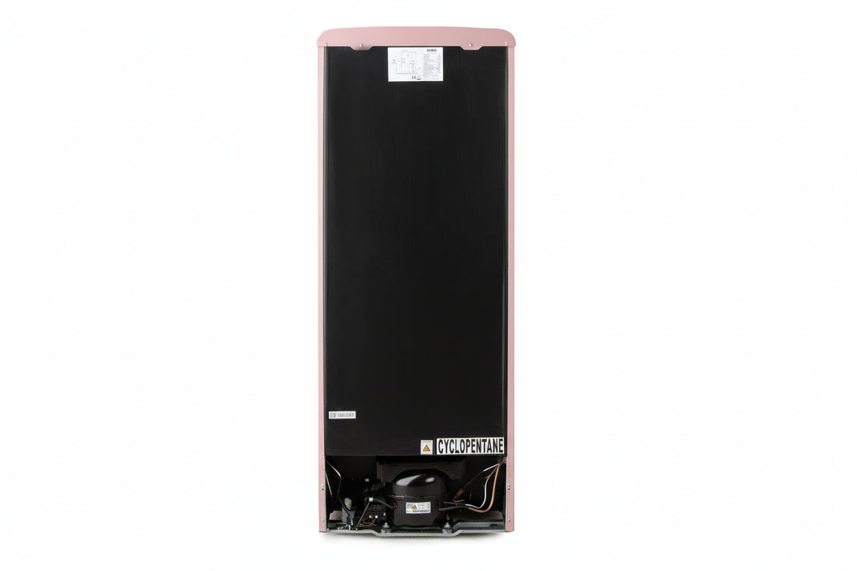 DOMO Frigorifero Mono Porta Retro' Vintage DO91708R Rosa 144 cm CL. D
