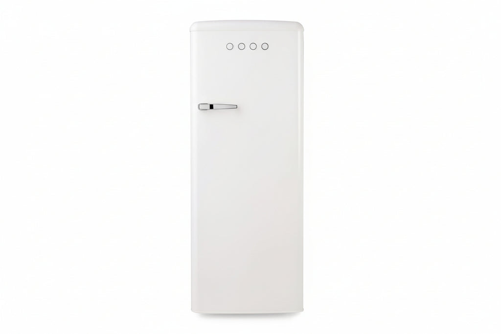 DOMO Frigorifero Mono Porta Retro' Vintage DO91709R Bianco 144 cm CL. D