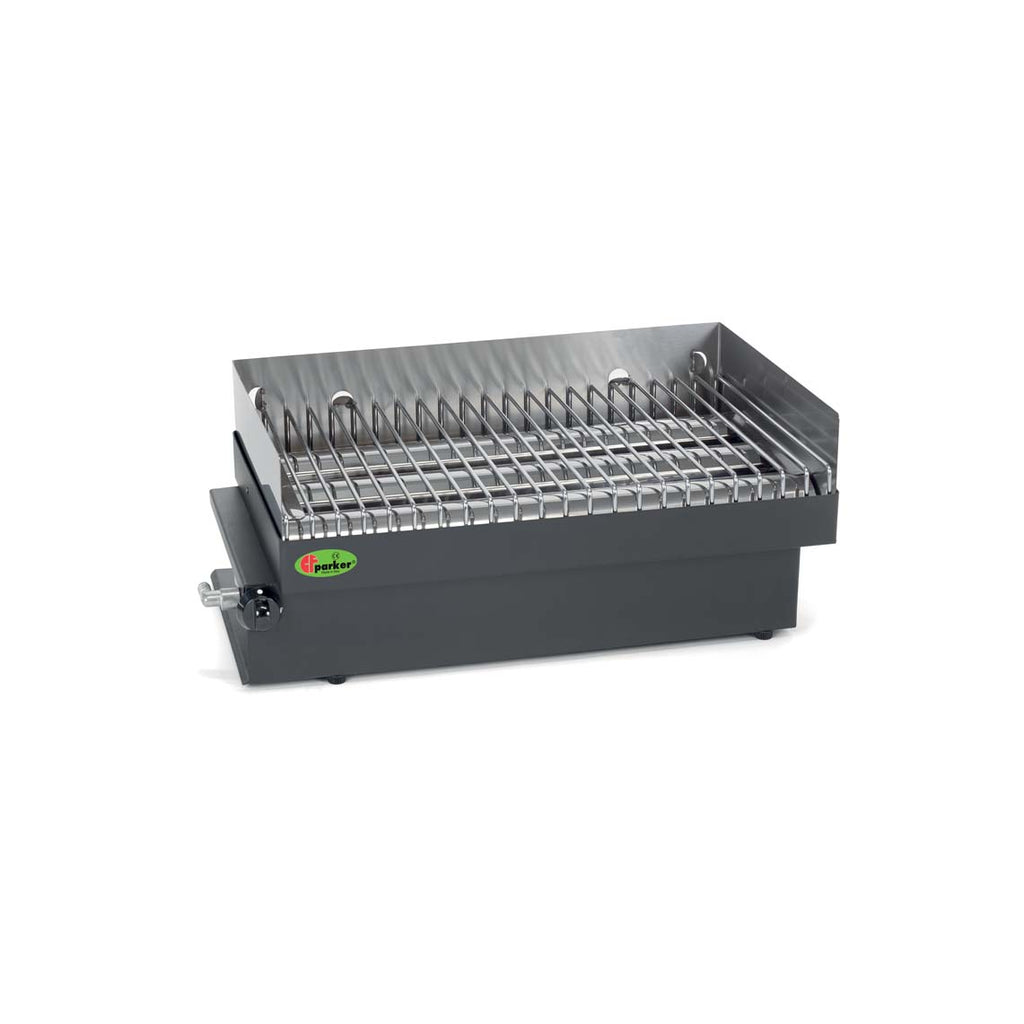 CFParker Barbecue Cottura Radiante Grill Gas Smaltato Nero Made in Italy 4 Kw - Sole Nero