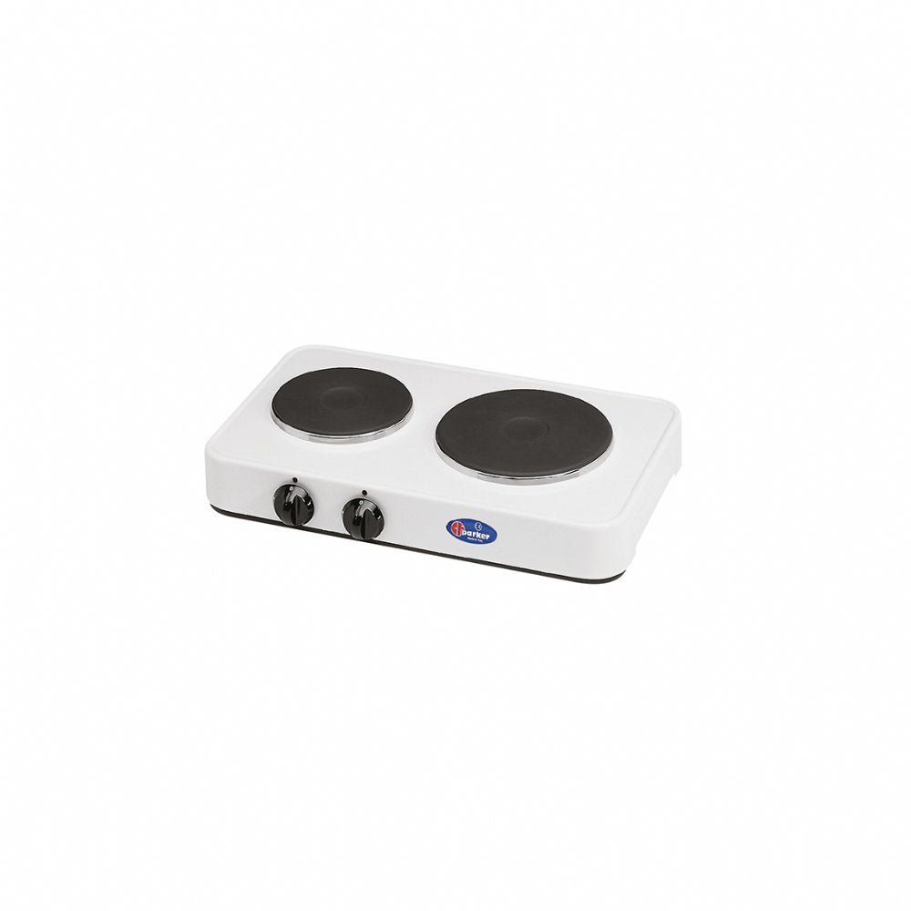 CFParker Fornello a 2 piastre elettriche 1000 Watt + 1500 Watt REGOLABILE portatile made in Italy - 5322P