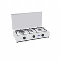 CFParker 3-Burner LPG/Methane Gas Stove with Removable Top and Safety Valve, model FO3300GPS