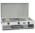 CFParker Fornello a Gas 2 Fuochi Gpl / Metano con Valvola di Sicurezza mod. 552RSG