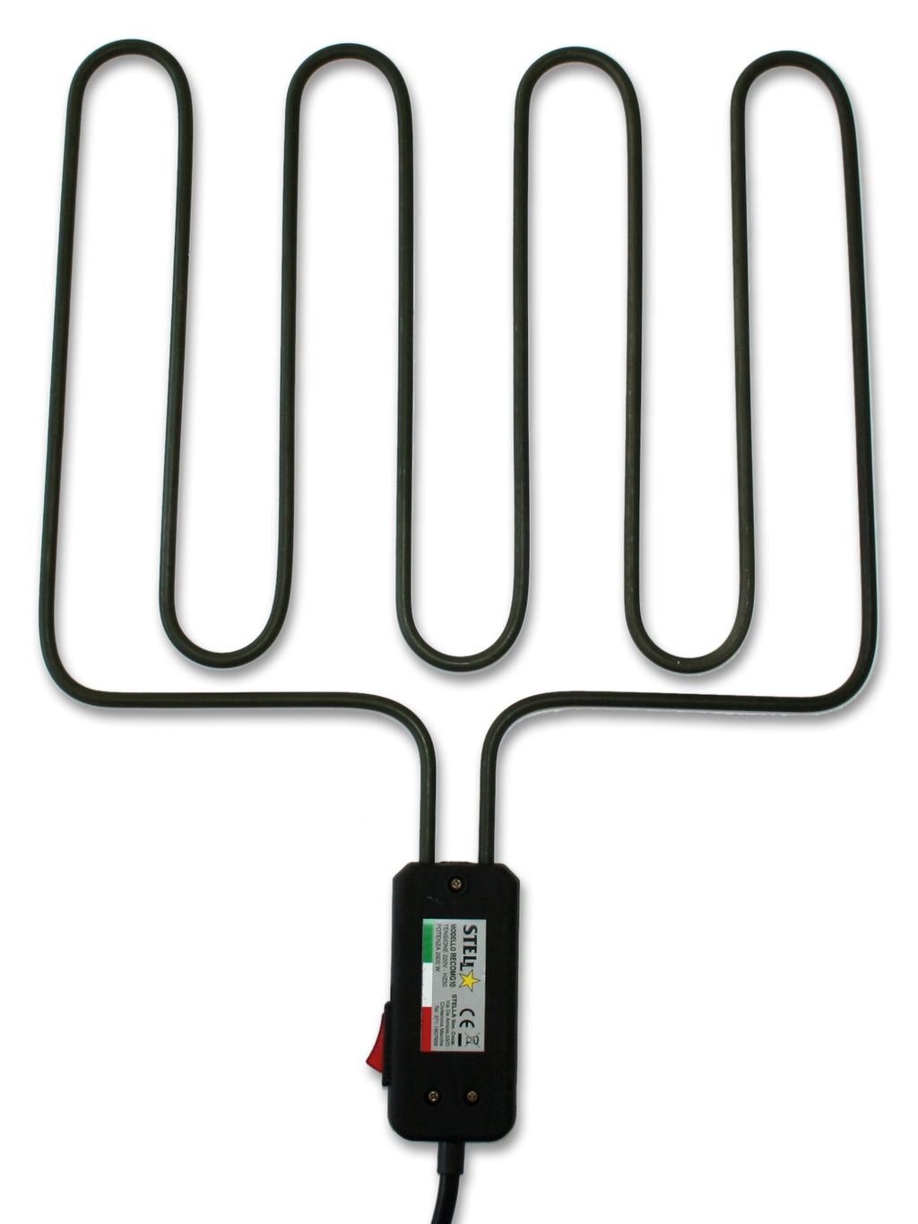 Bistecchiera griglia elettrica satinata in acciaio inox 2200 Watt Made in Italy La Stella - ST 2200