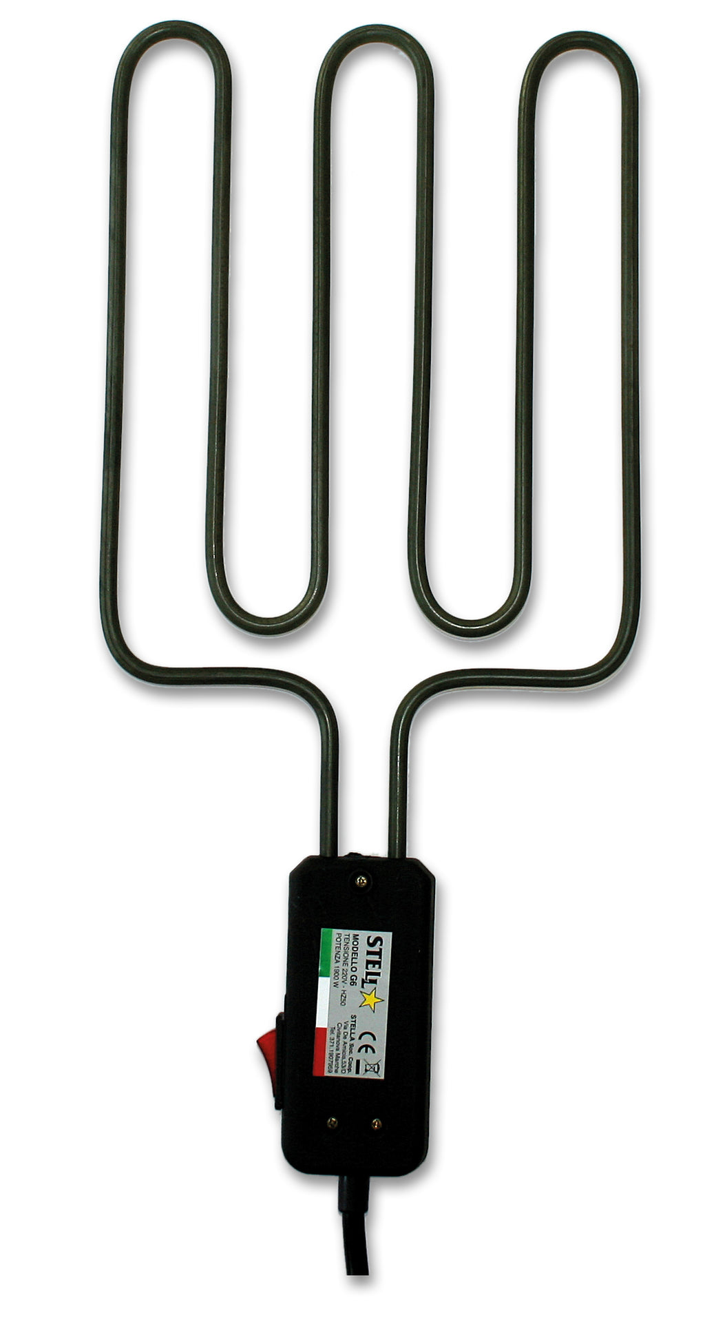 Bistecchiera Griglia Elettrica Satinata in Acciaio Inox 1900 Watt Made in Italy La Stella - ST 1900