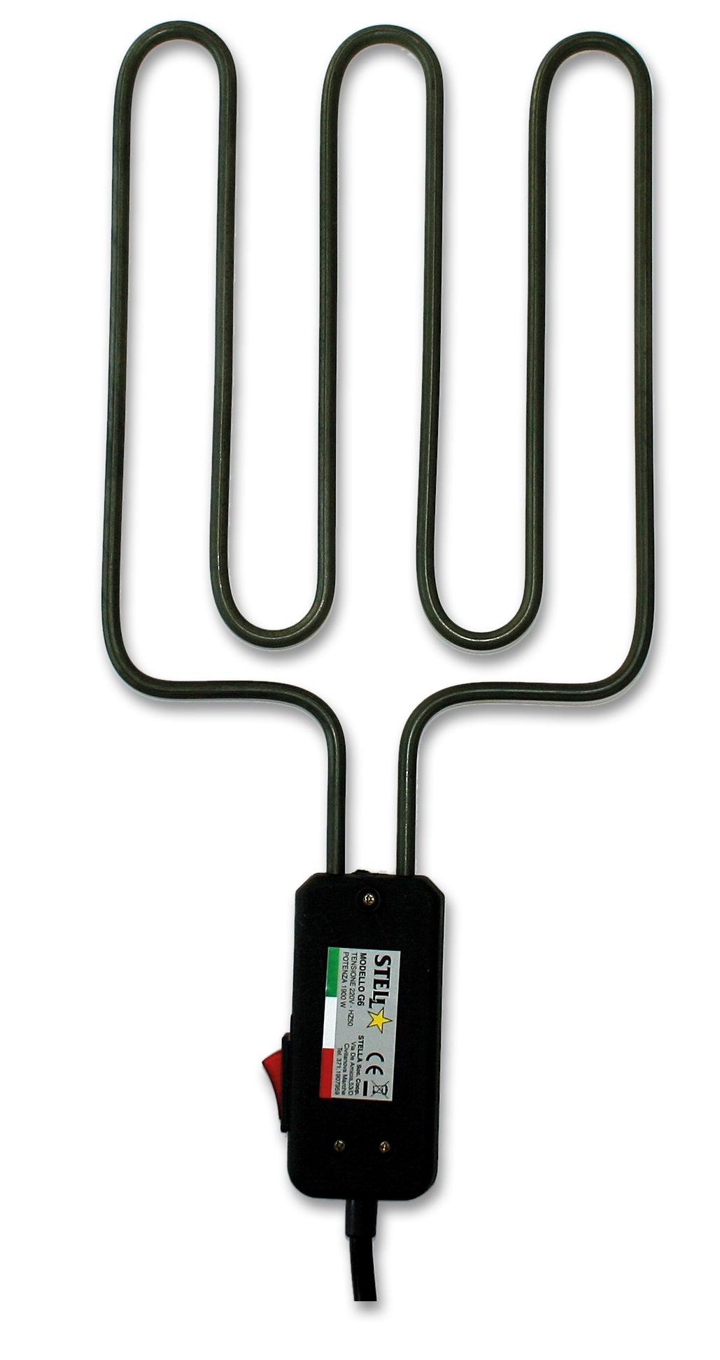 Bistecchiera Griglia Elettrica Satinata in Acciaio Inox 1900 Watt Made in Italy La Stella - ST 1900