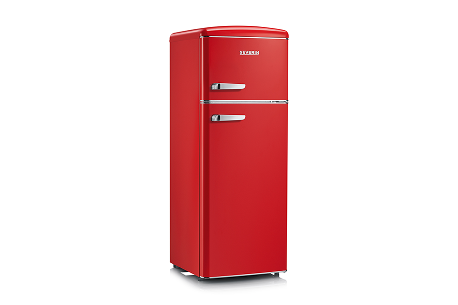 Severin Frigorifero Doppia Porta Retro' Vintage Rosso Rkg 8930