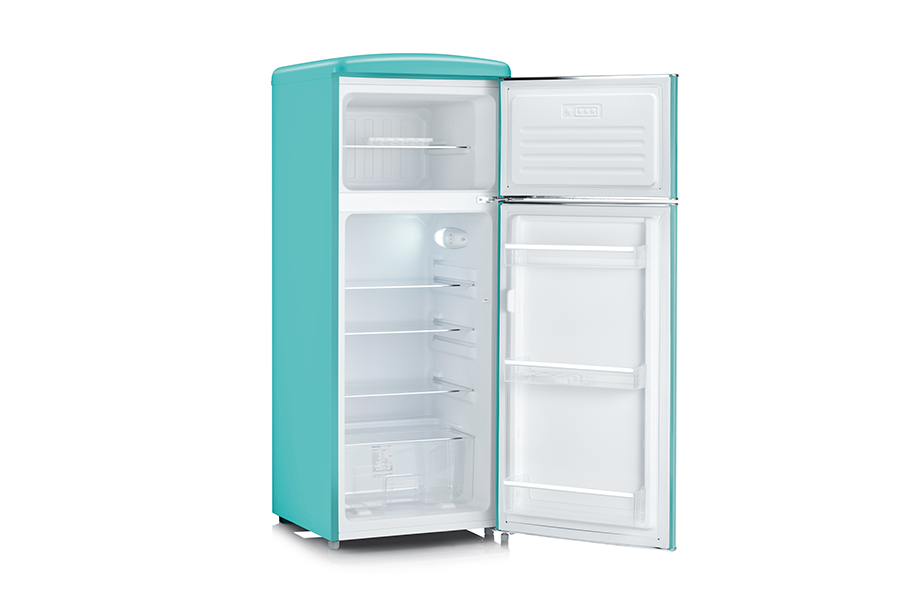 Severin Frigorifero Doppia Porta Retro' Vintage Turchese Rkg 8934