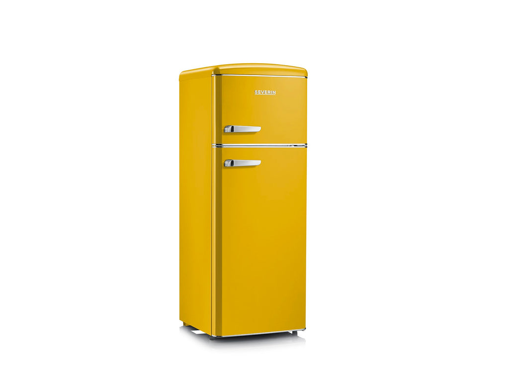 Severin Frigorifero Doppia Porta Retro' Vintage Giallo Rkg 8936
