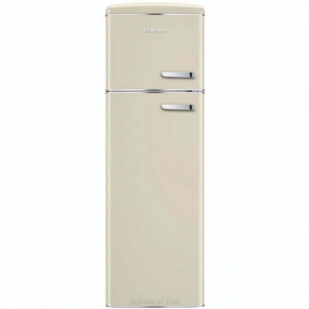 Severin Frigorifero Doppia Porta Retro' Vintage Crema Rkg 8992 Apertura a Sinistra