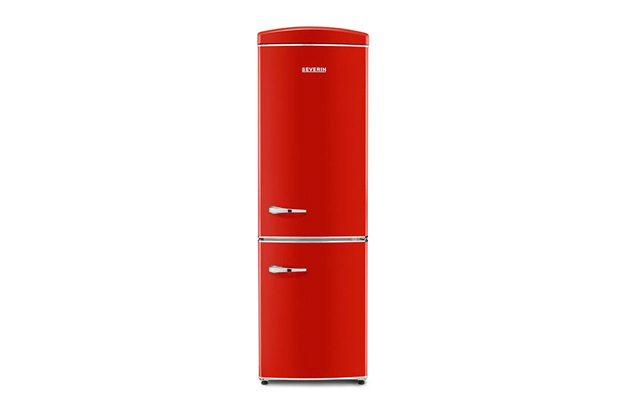 Severin Frigorifero Combinato Retro' Vintage Total No Frost Rosso RKG 8997