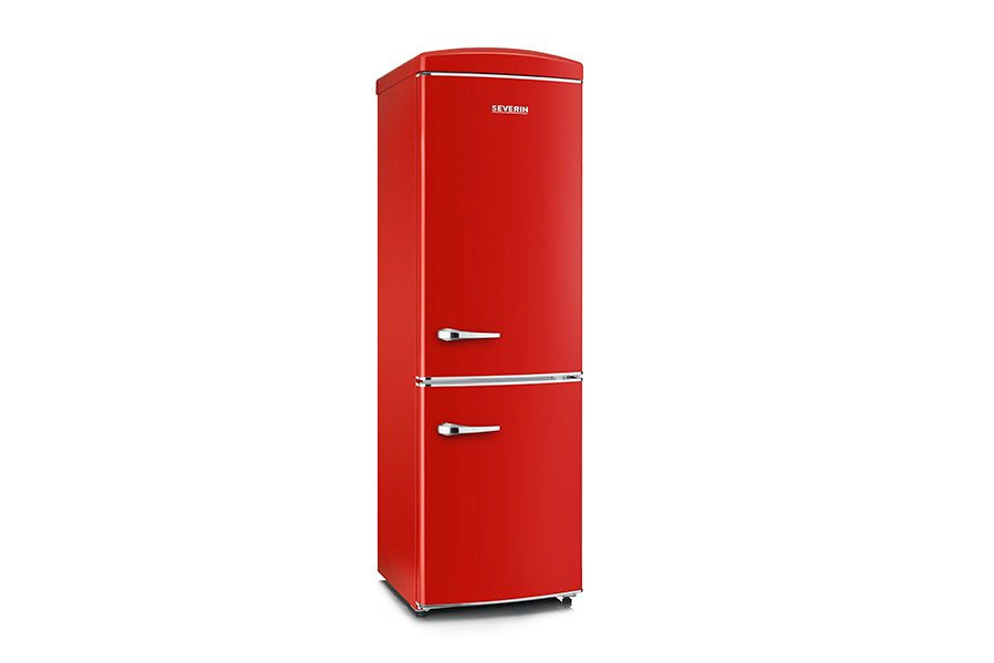 Severin Frigorifero Combinato Retro' Vintage Total No Frost Rosso RKG 8997
