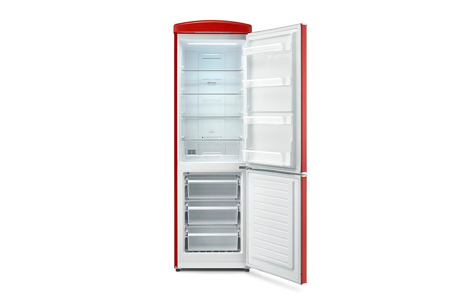 Severin Frigorifero Combinato Retro' Vintage Total No Frost Rosso RKG 8997