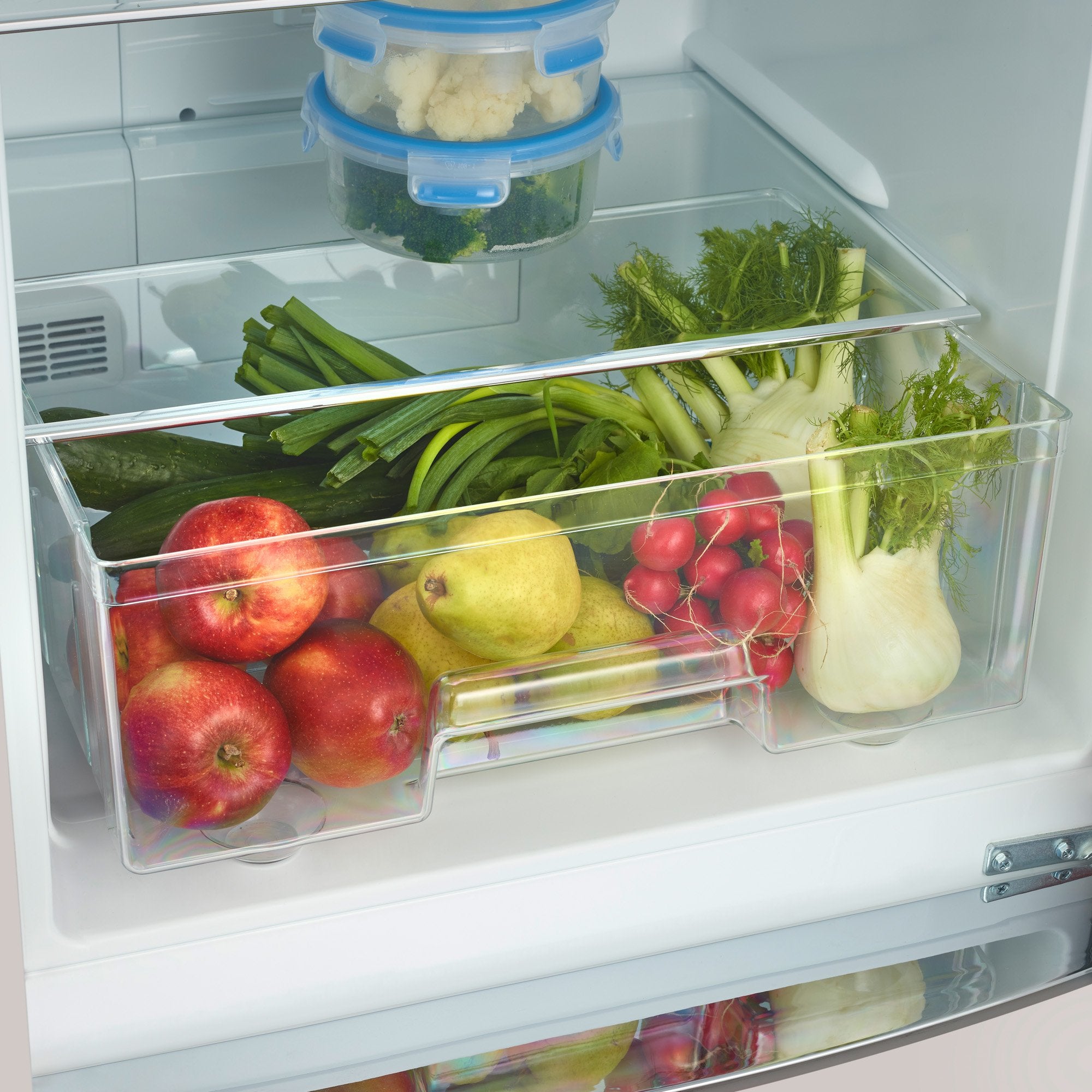 Severin Frigorifero Combinato Retro' Vintage Total No Frost Crema RKG 8999