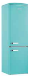 Severin Frigorifero Combinato Retro' Vintage Turchese Rkg 8940