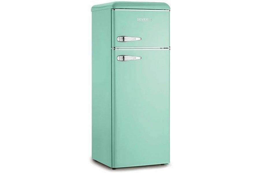 Severin Frigorifero Doppia Porta Retro' Vintage Turchese KS 9909